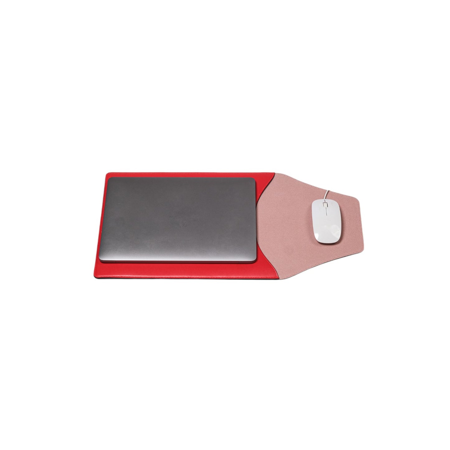 Vegan Apple Leather Laptop Sleeve Red