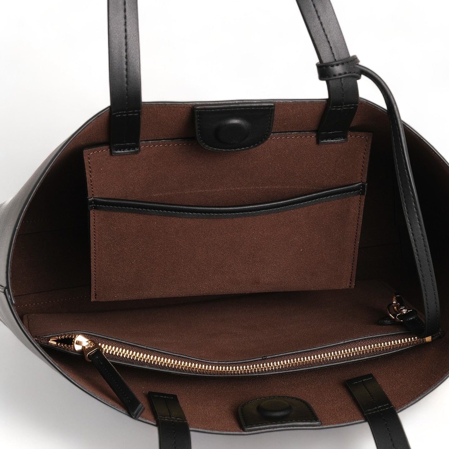 AGAVE Plant-Based Vegan Leather Tote Bag Black