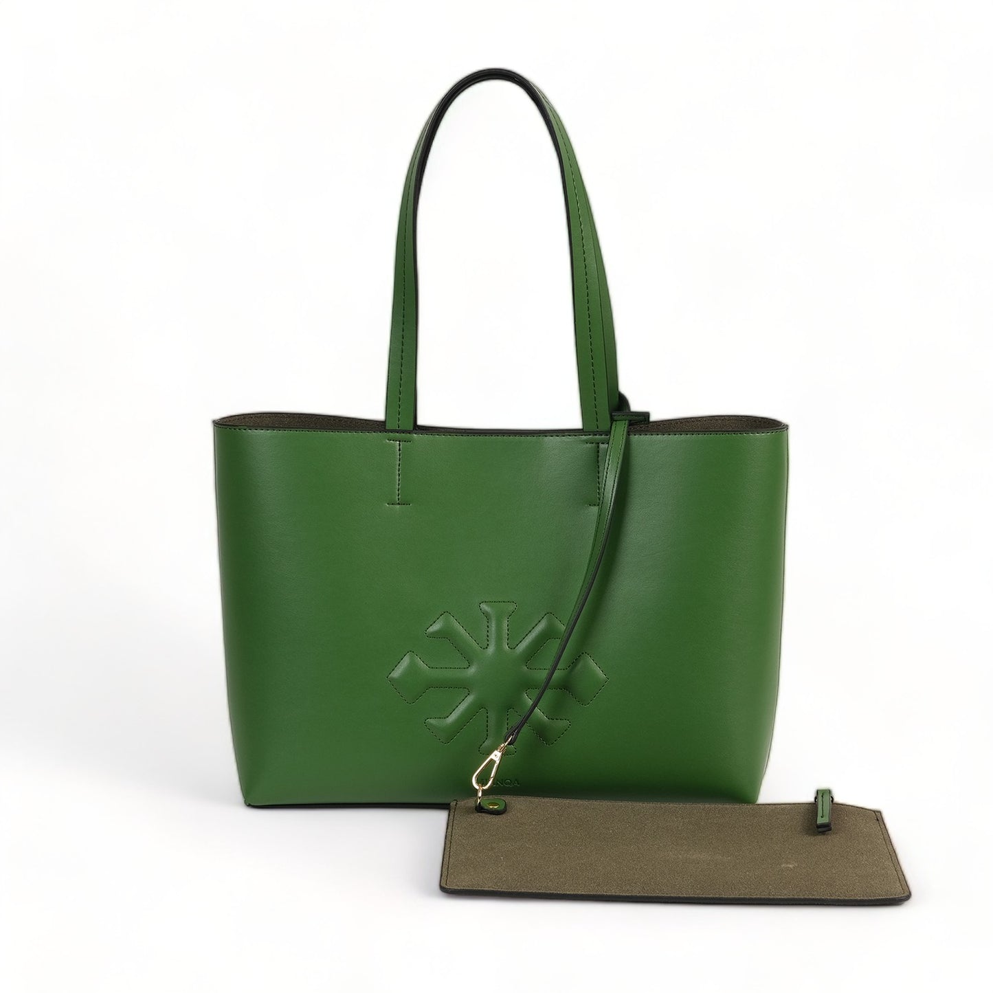 AGAVE Plant-Based Vegan Leather Tote Bag Green