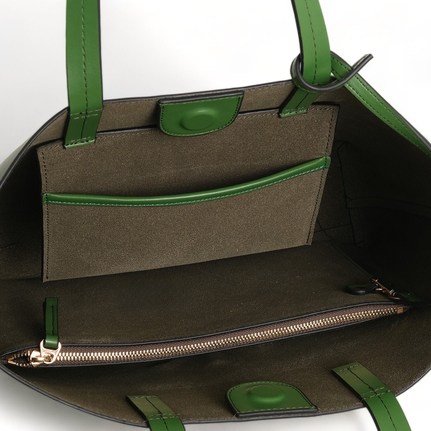 AGAVE Plant-Based Vegan Leather Tote Bag Green