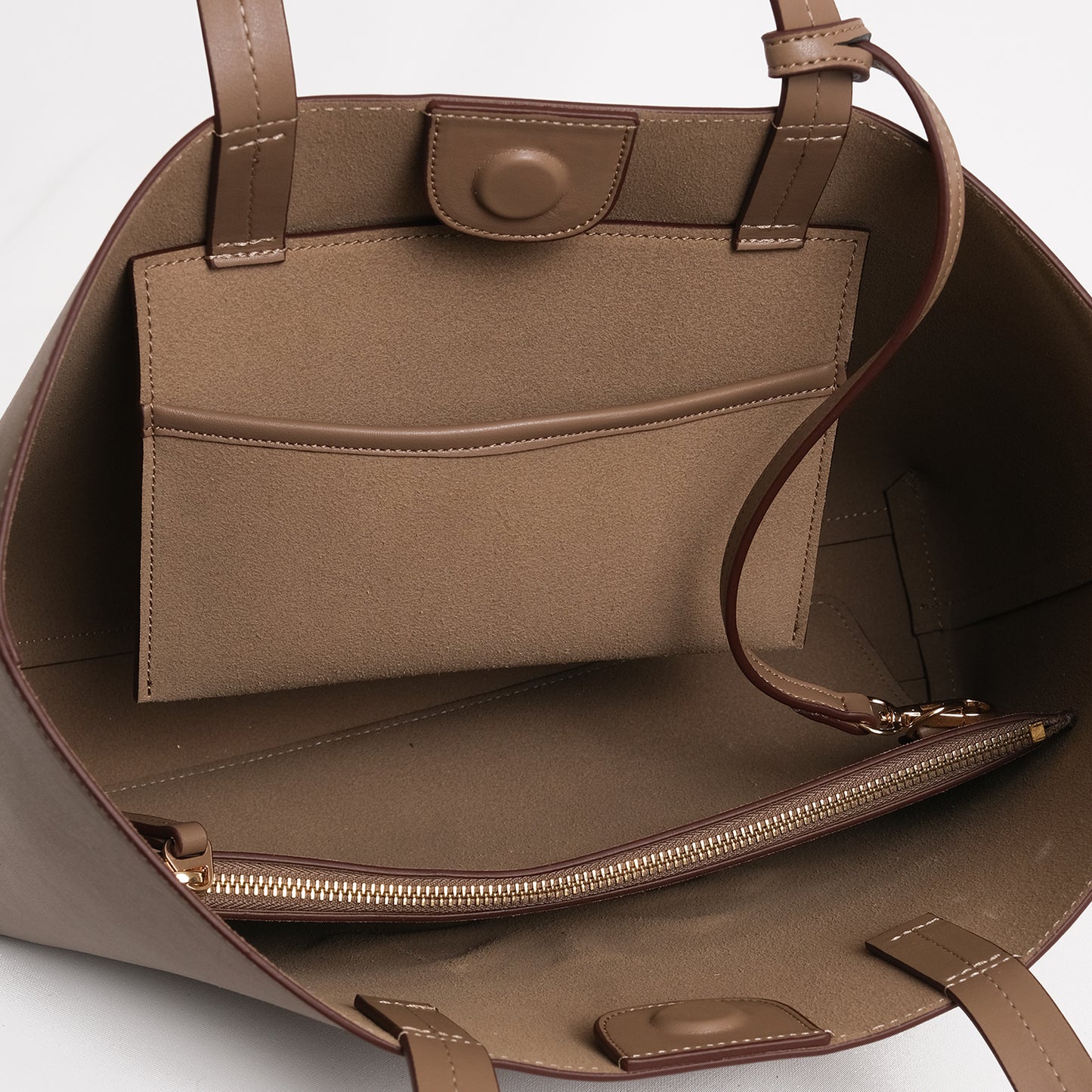 AGAVE Plant-Based Vegan Leather Tote Bag Mink