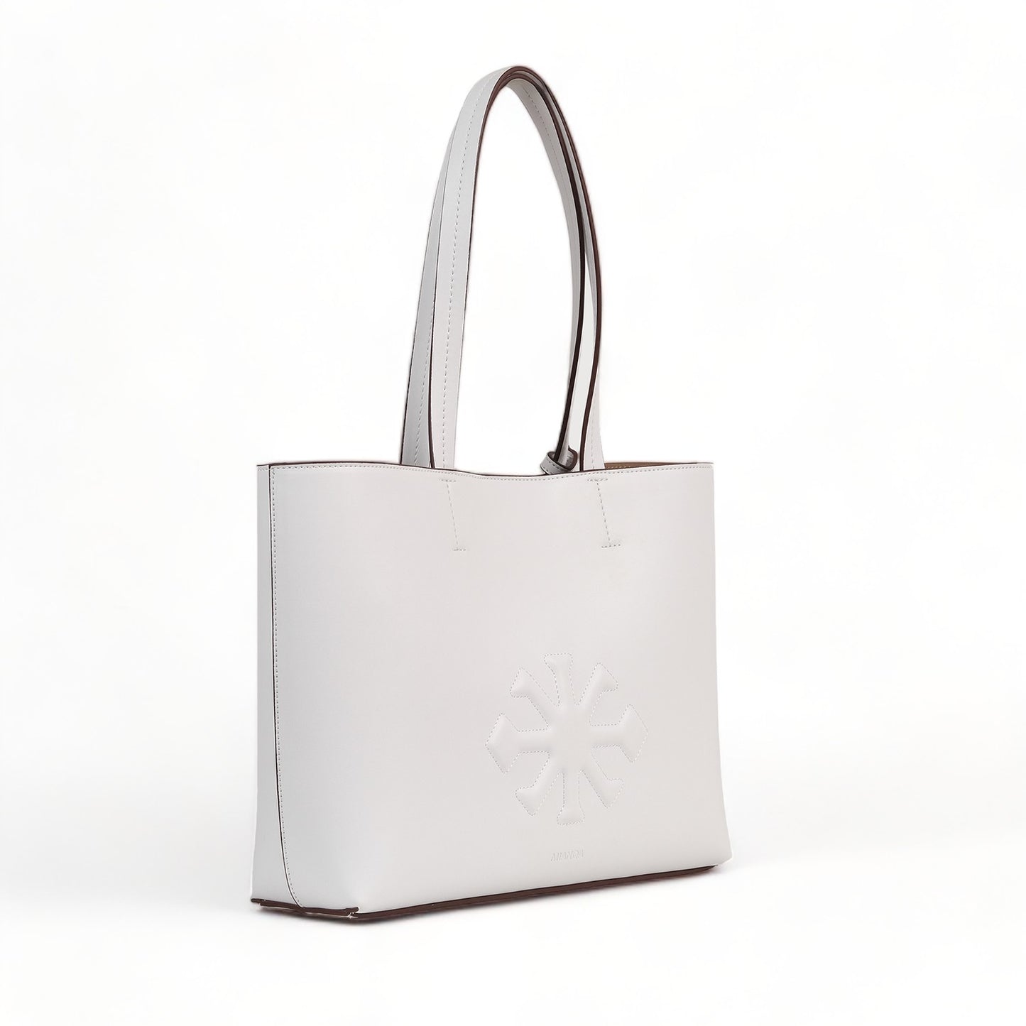 AGAVE Plant-Based Vegan Leather Tote Bag White