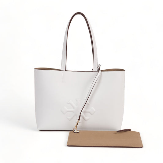 AGAVE Plant-Based Vegan Leather Tote Bag White