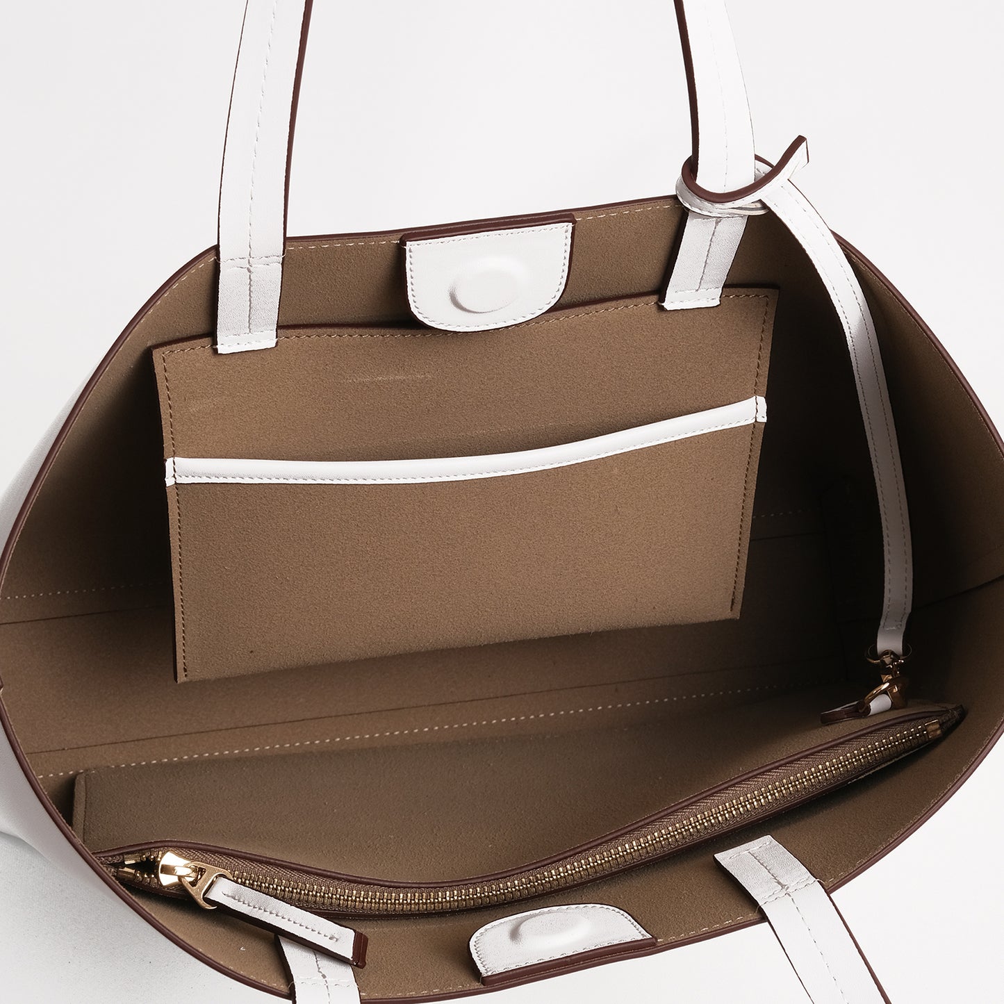 AGAVE Plant-Based Vegan Leather Tote Bag White