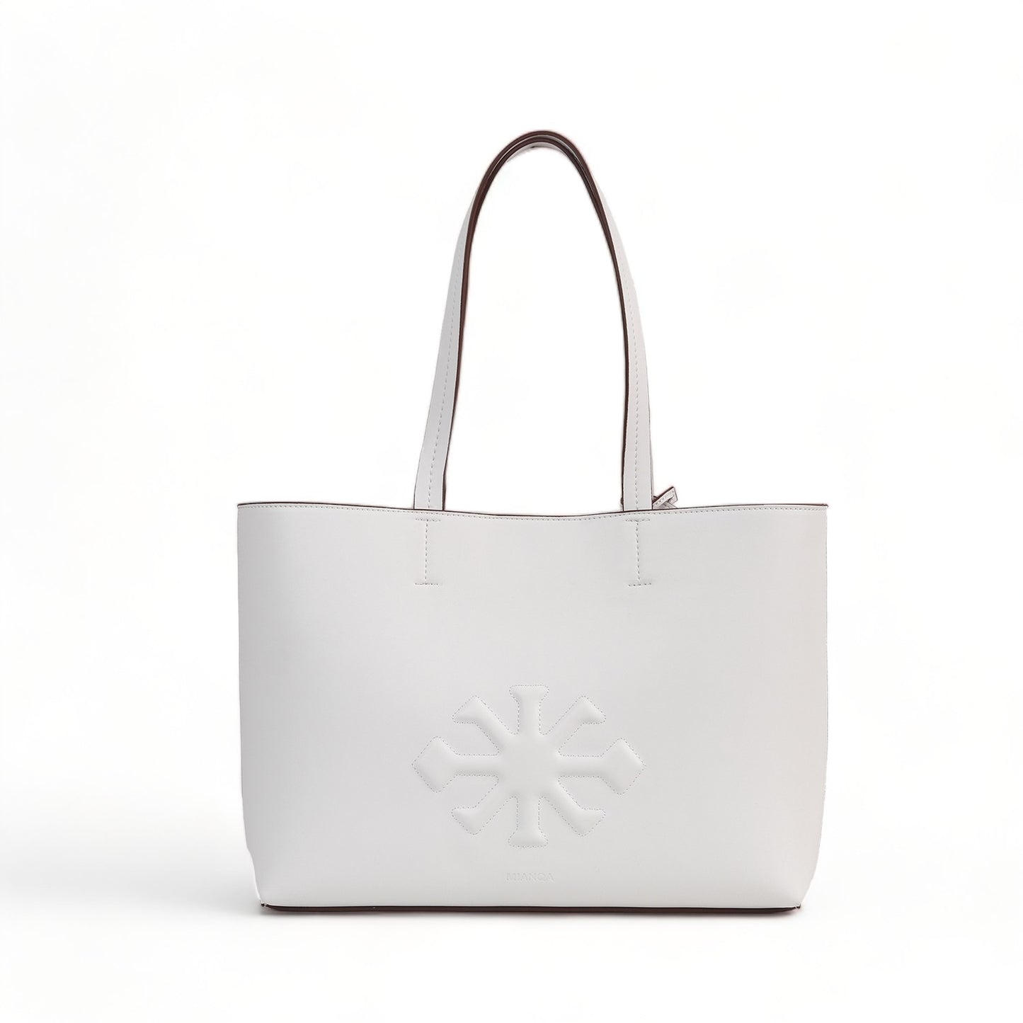 AGAVE Plant-Based Vegan Leather Tote Bag White