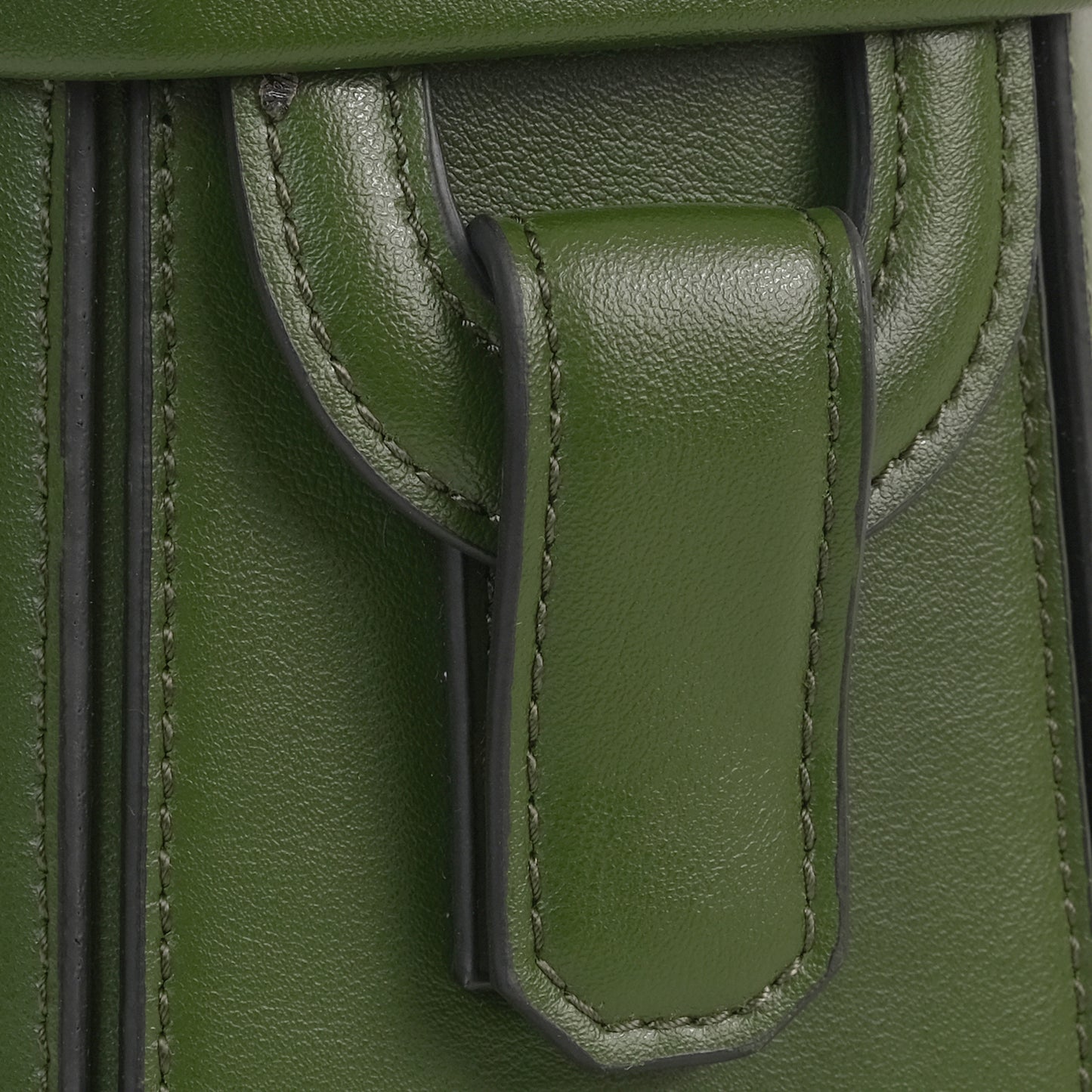 ELIF Cactus Leather Leather Hexagon Bag Green