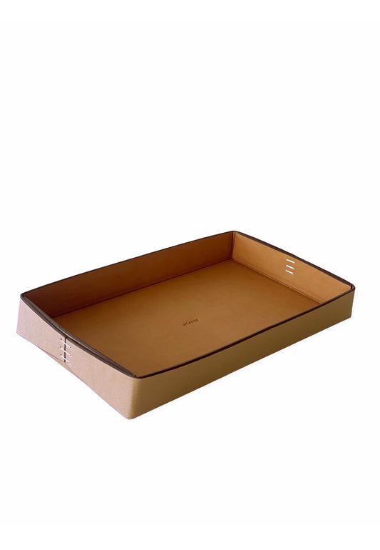 Vegan Apple Leather Tray Camel