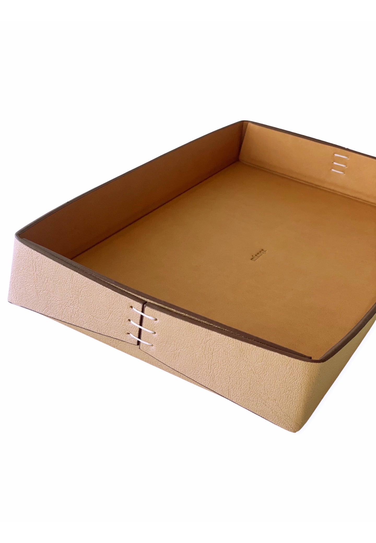 Vegan Apple Leather Tray Camel 2 pieces