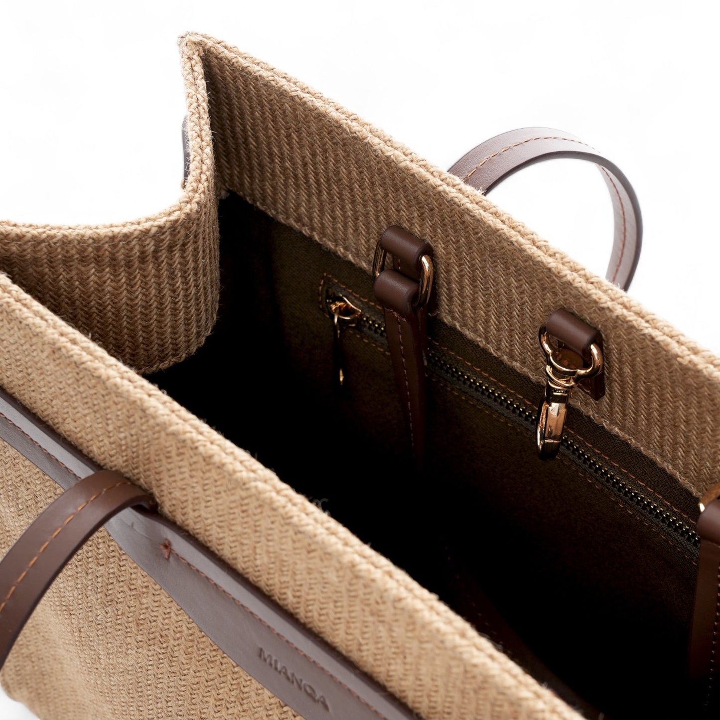Jute & Leather Medium Tote