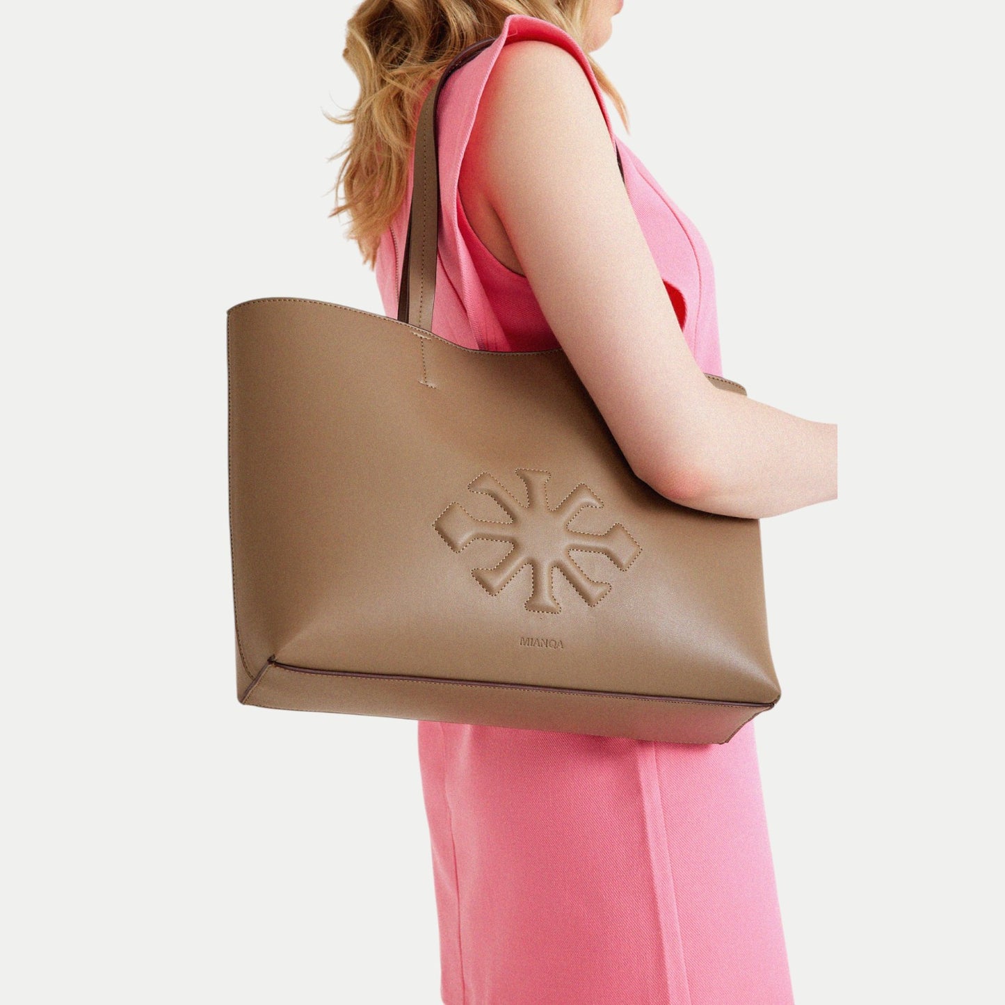 AGAVE Plant-Based Vegan Leather Tote Bag Mink