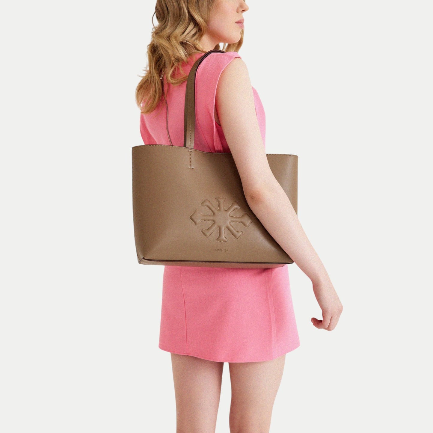 AGAVE Plant-Based Vegan Leather Tote Bag Mink
