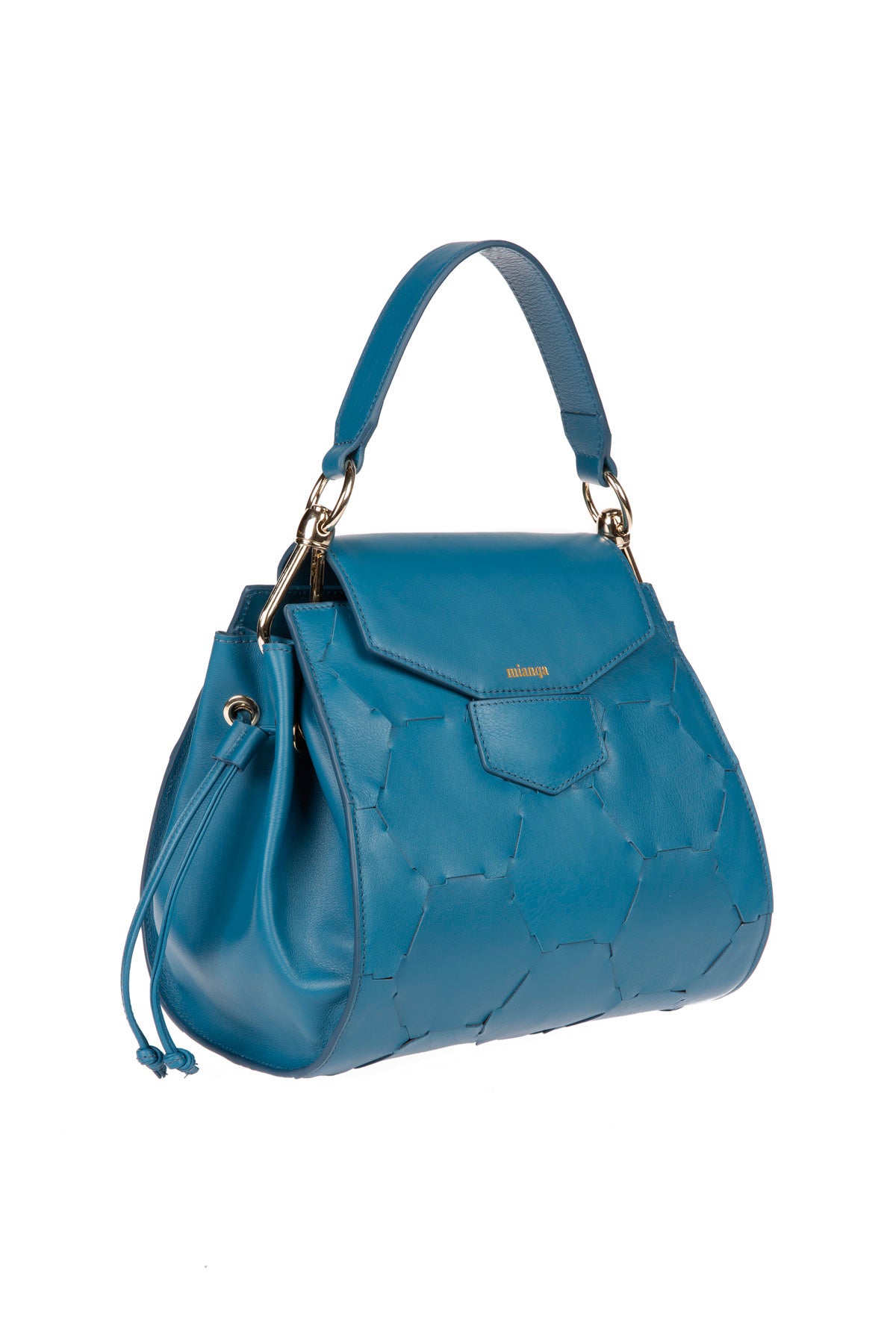 A F E T | Leather Shoulder Bag Blue