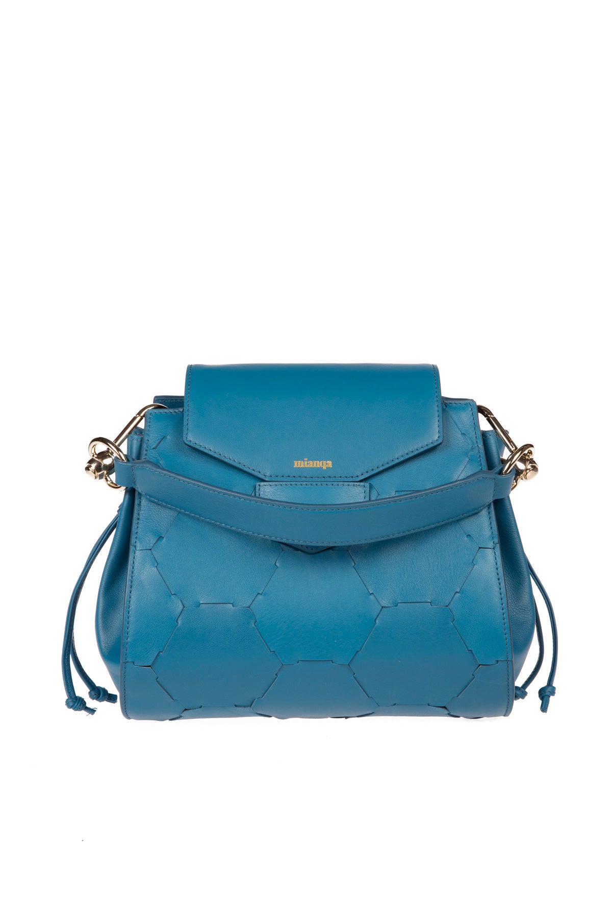 A F E T | Leather Shoulder Bag Blue