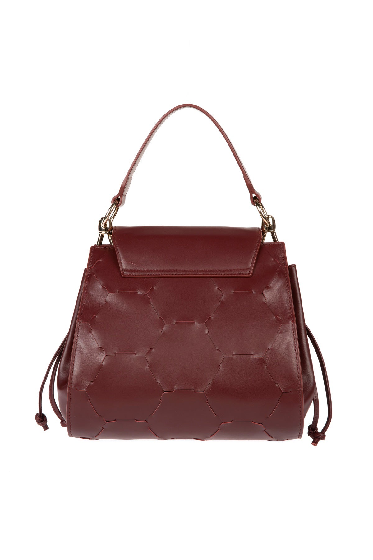 A F E T | Leather Shoulder Bag Bordeaux