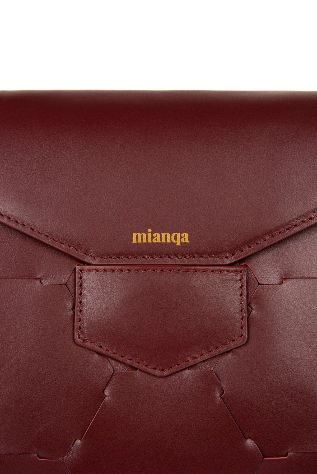 A F E T | Leather Shoulder Bag Bordeaux