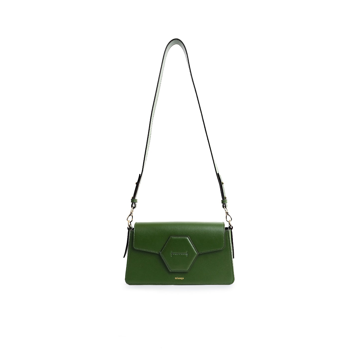 EUPHORBIA Vegan Cactus Leather Shoulder Bag Green