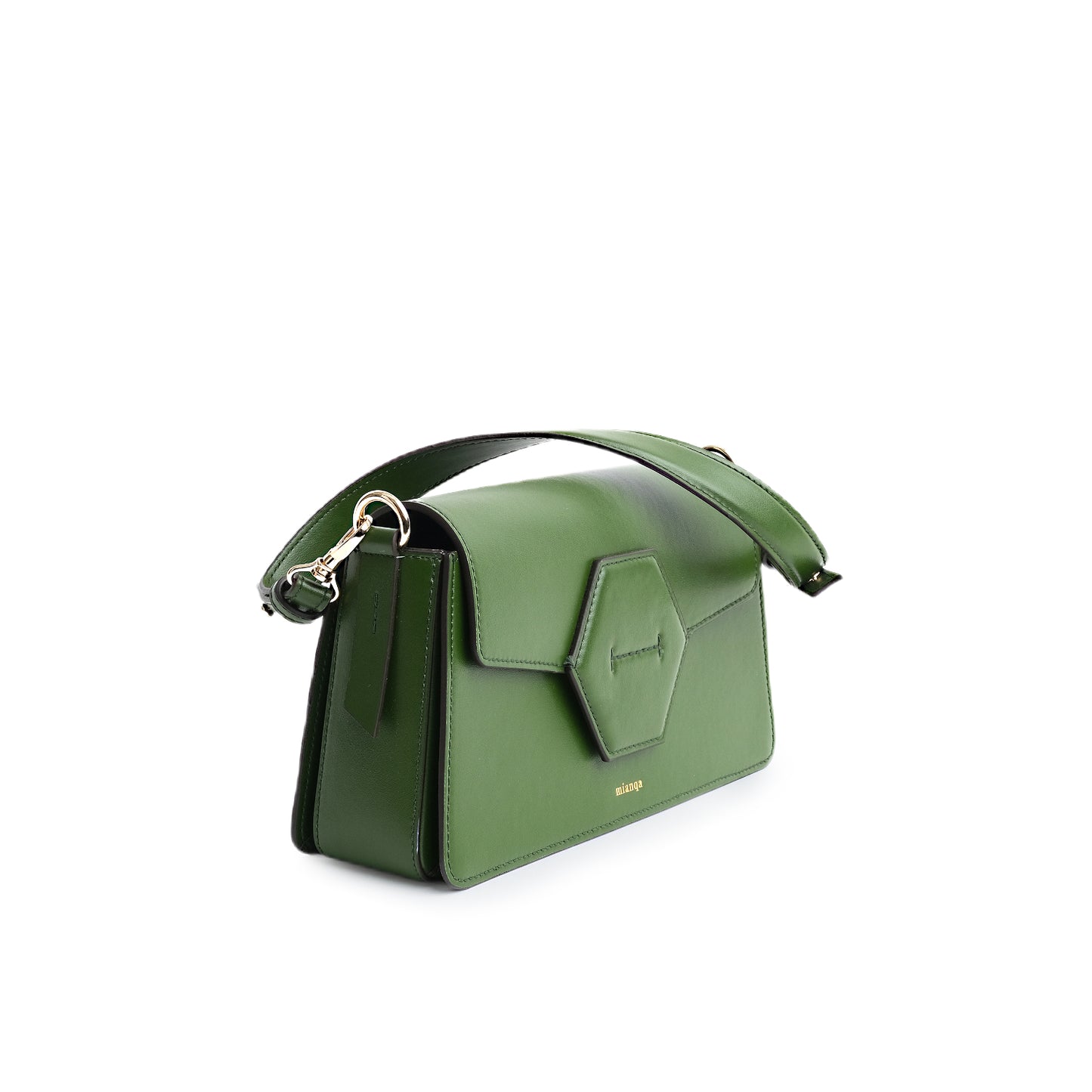 EUPHORBIA Vegan Cactus Leather Shoulder Bag Green
