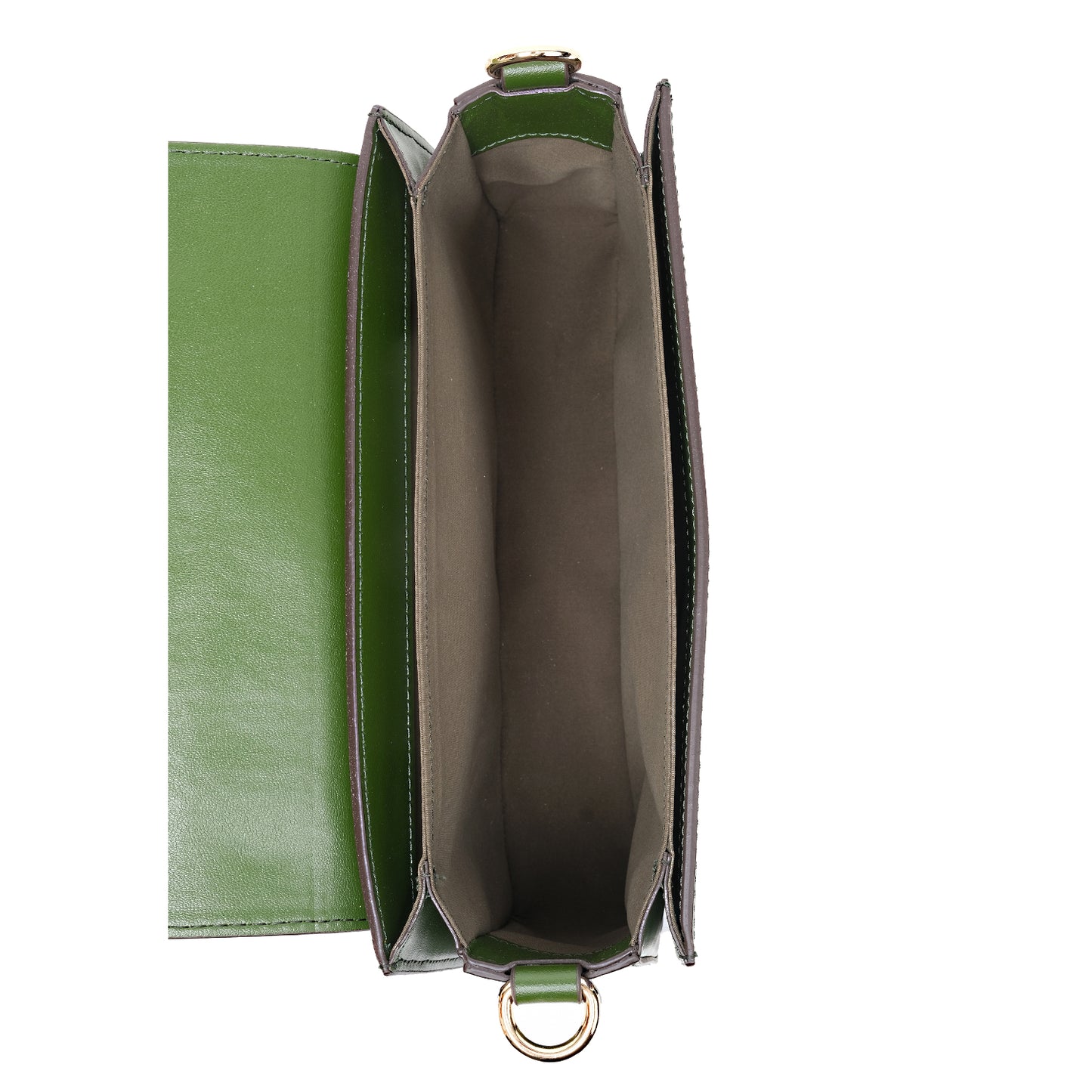EUPHORBIA Vegan Cactus Leather Shoulder Bag Green