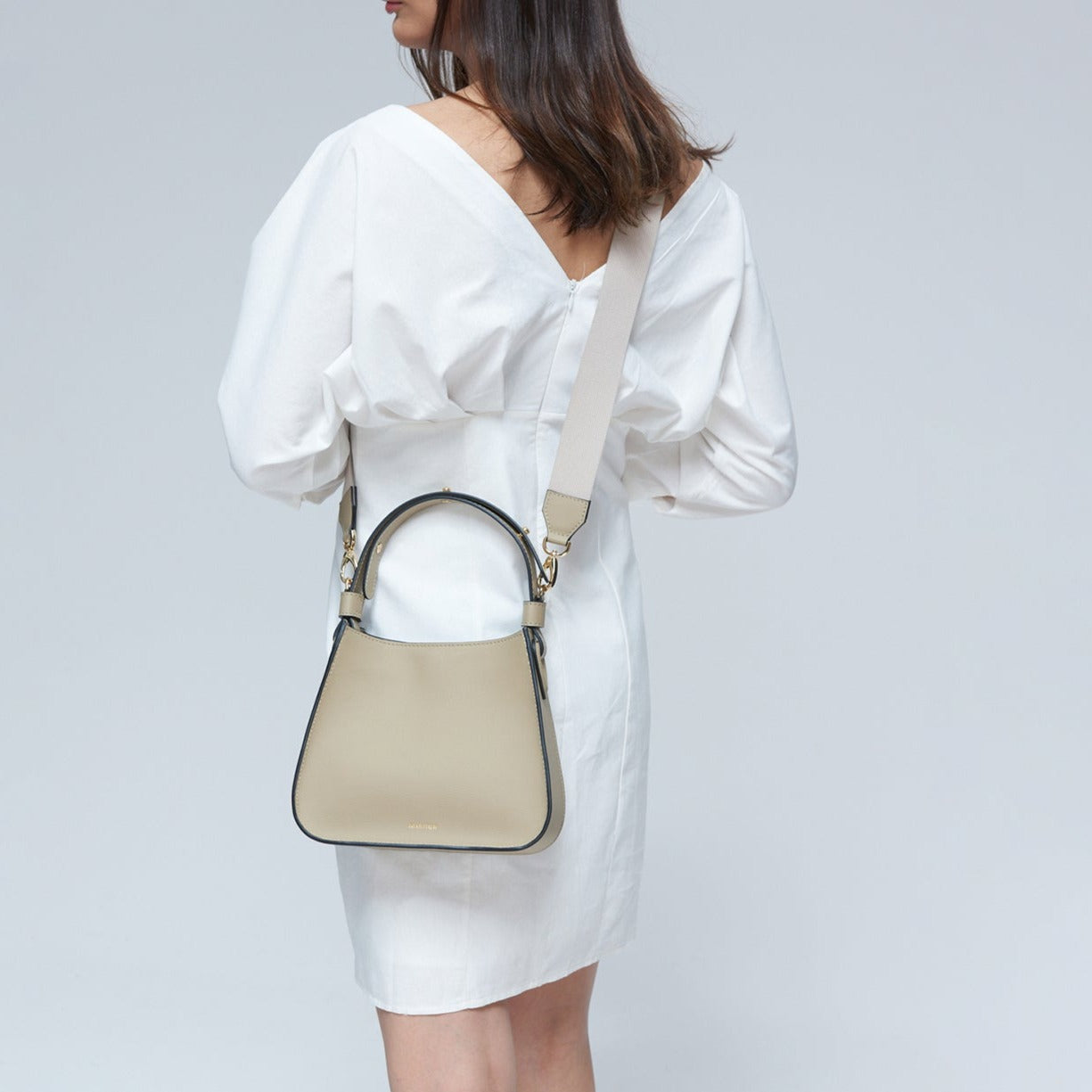 CEREUS Vegan Cactus Leather Shoulder & Crossbody Bag Beige