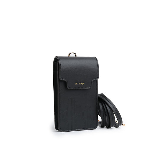 FERO Cactus Leather Phone Bag Black