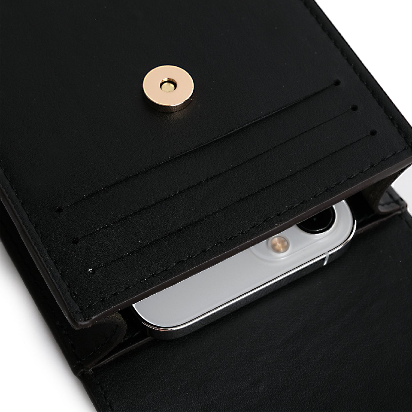 FERO Cactus Leather Phone Bag Black