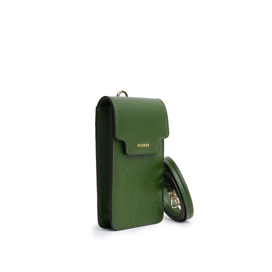 FERO Cactus Leather Phone Bag Green