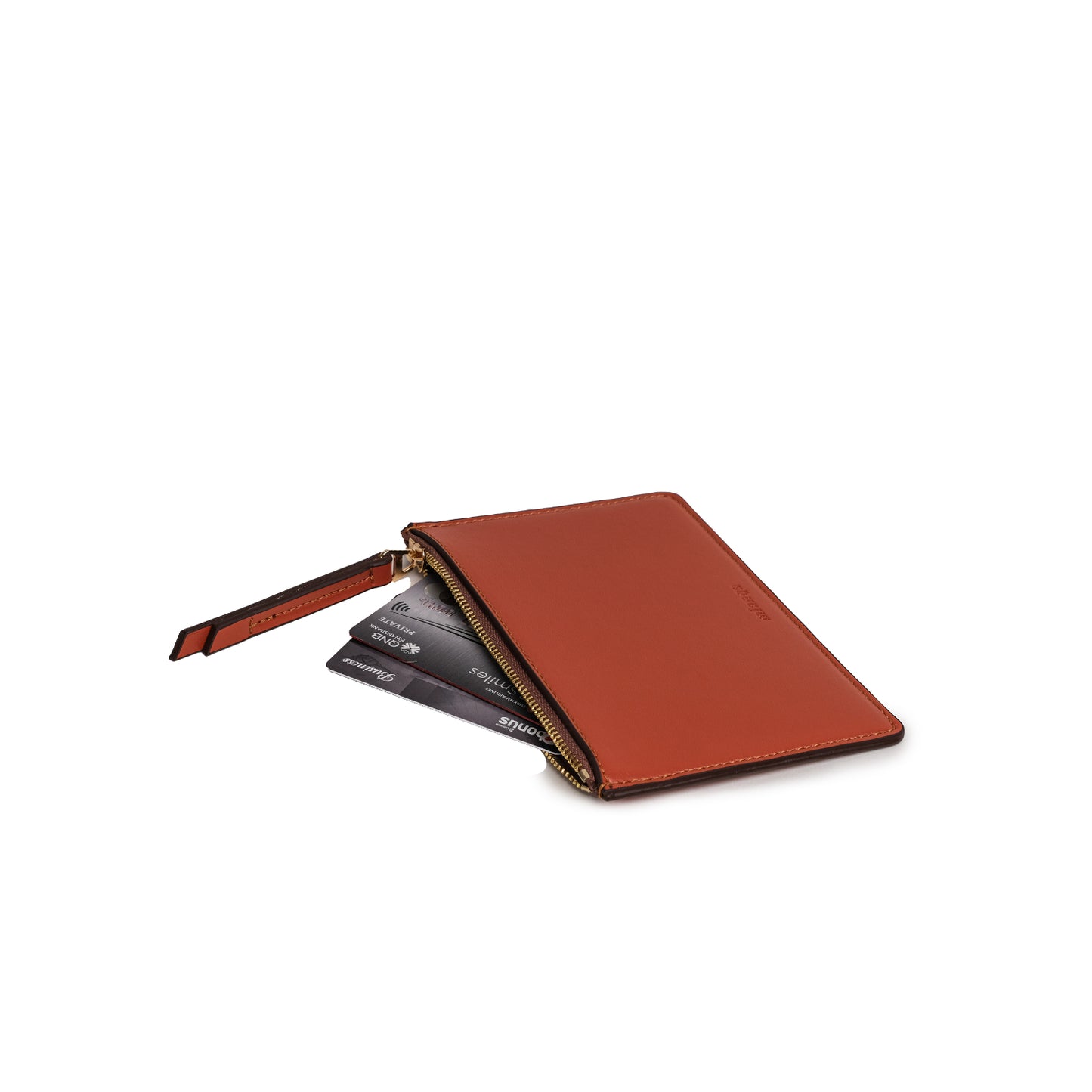 Vegan Apple Leather Zip Pouch Tile