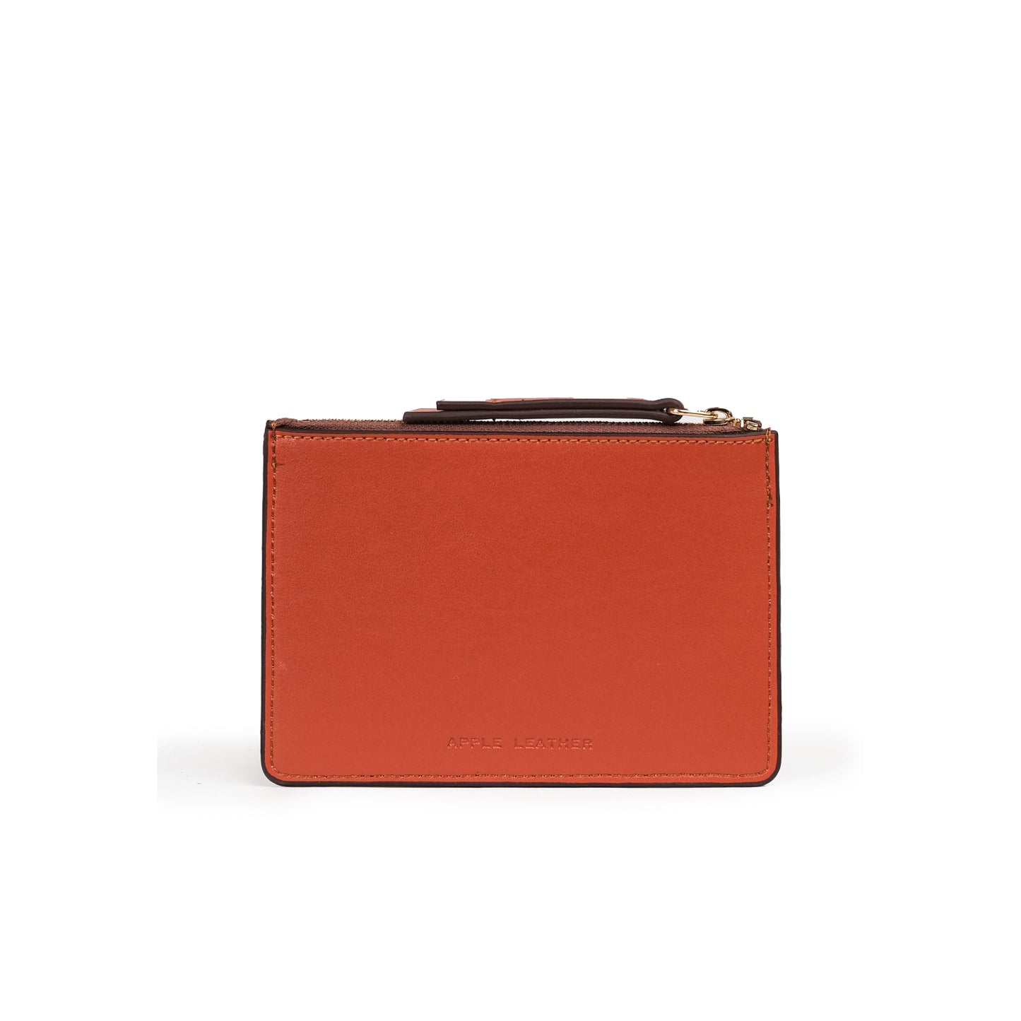 Vegan Apple Leather Zip Pouch Tile