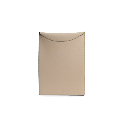 Vegan Apple Leather Laptop Sleeve Beige