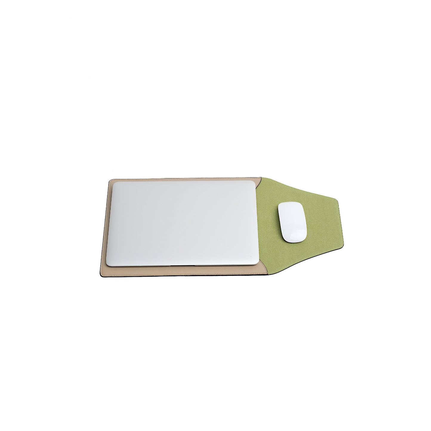 Vegan Apple Leather Laptop Sleeve Beige
