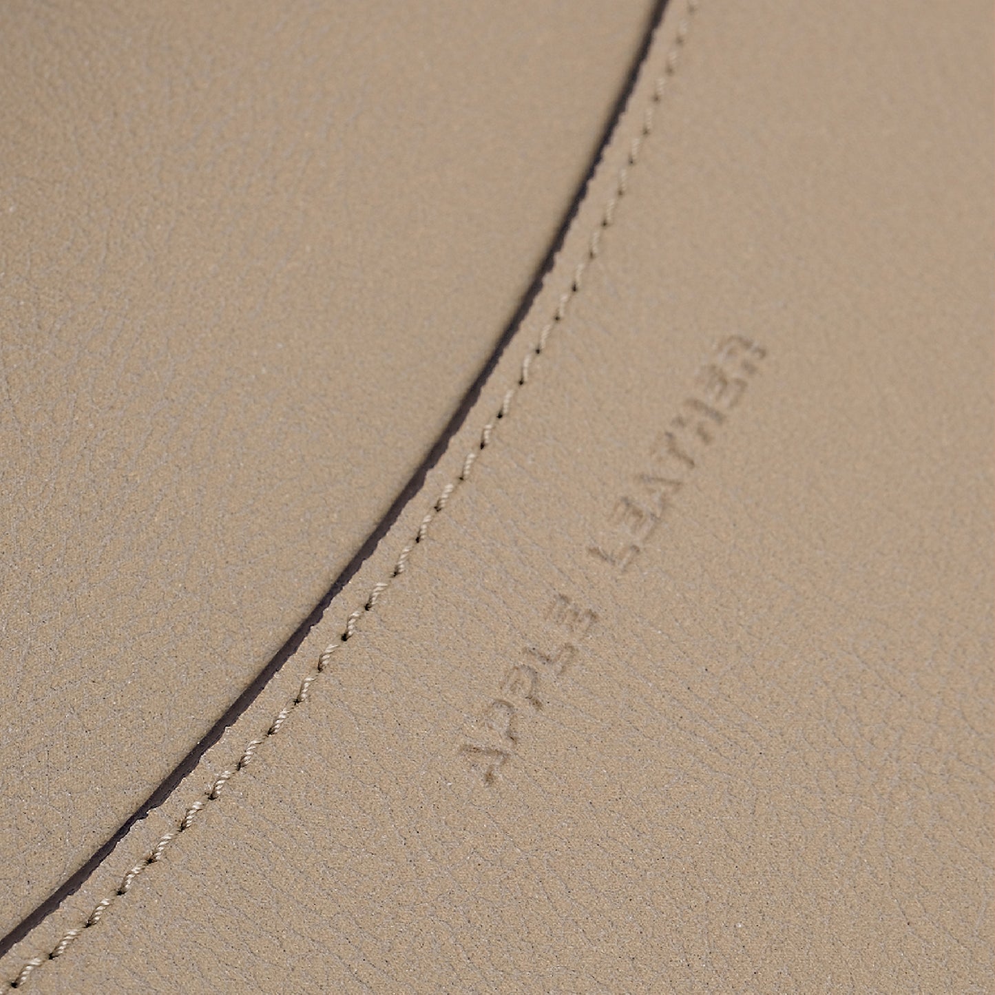 Vegan Apple Leather Laptop Sleeve Beige