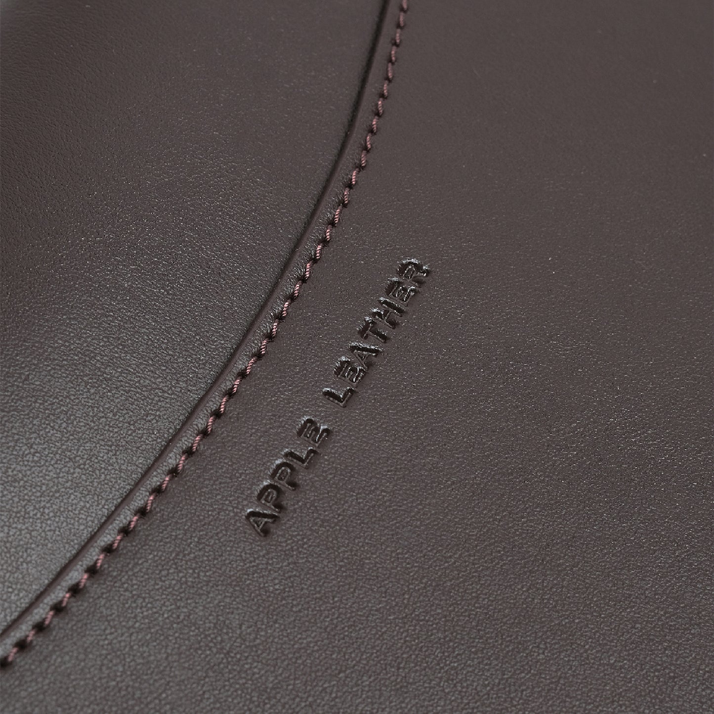 Vegan Apple Leather Laptop Sleeve Brown