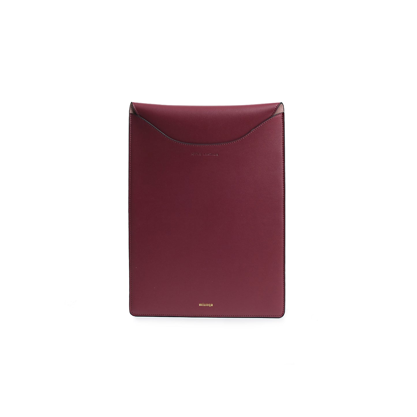Vegan Apple Leather Laptop Sleeve Plum