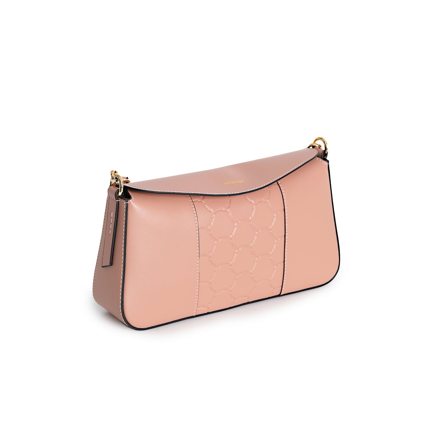Vegan Apple Leather Shoulder Bag Pink
