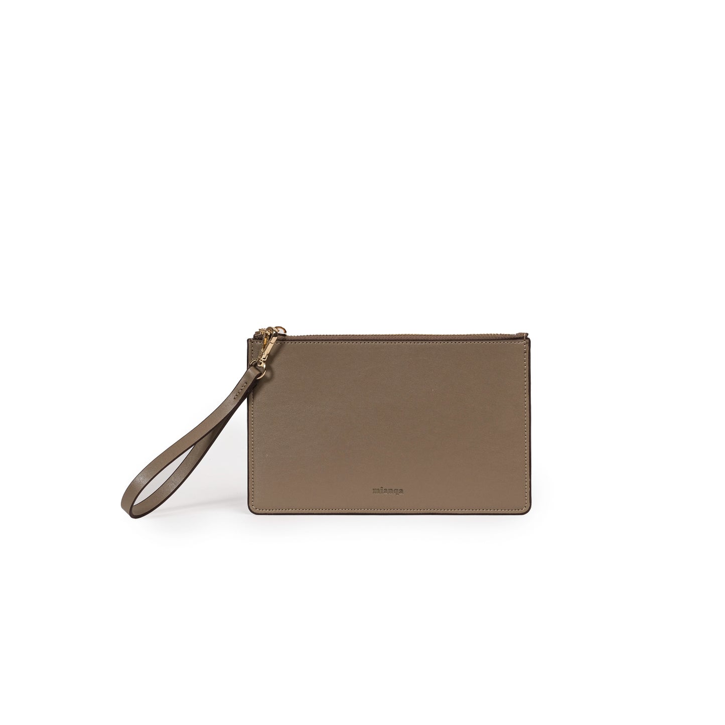 Vegan Apple Leather Leather Zip Wallet Mink