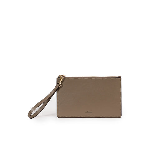 Vegan Apple Leather Leather Zip Wallet Mink