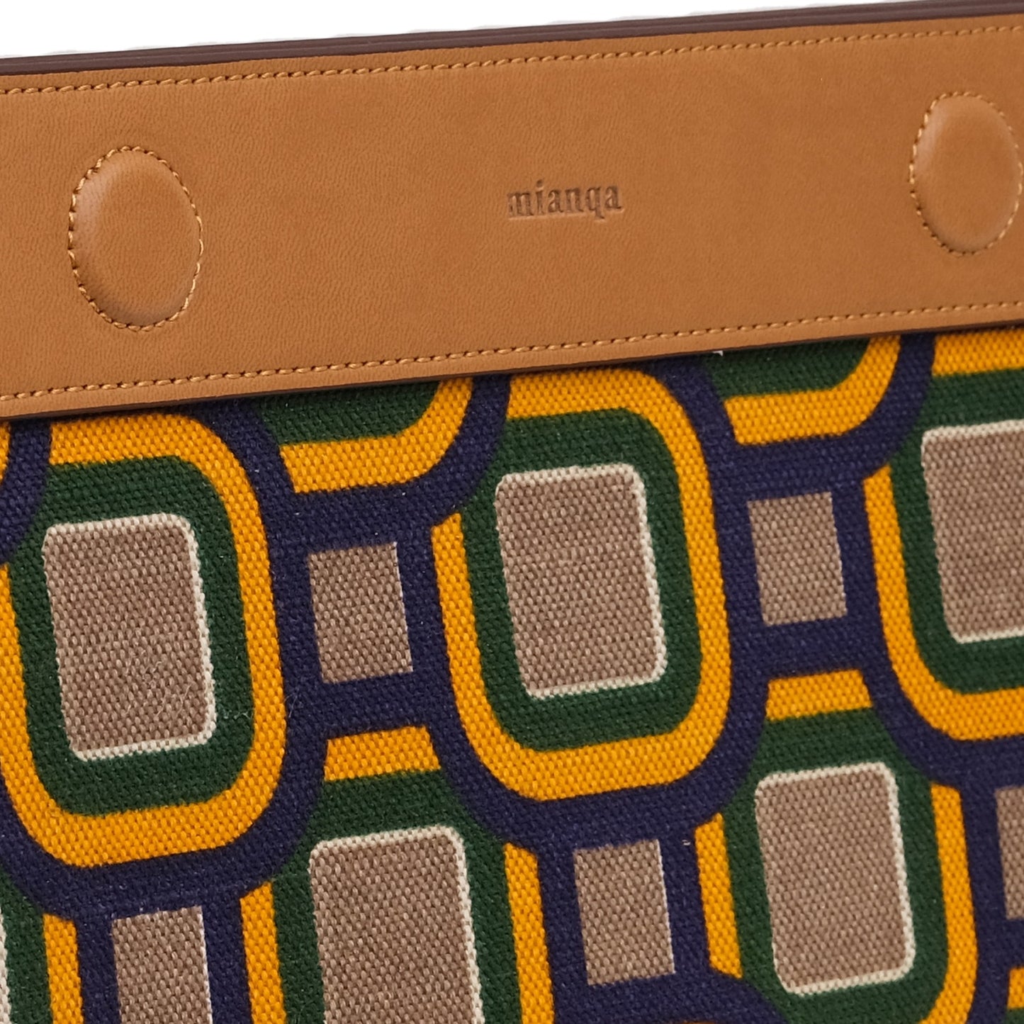 Vegan Apple Leather & Fabric Clutch Mix