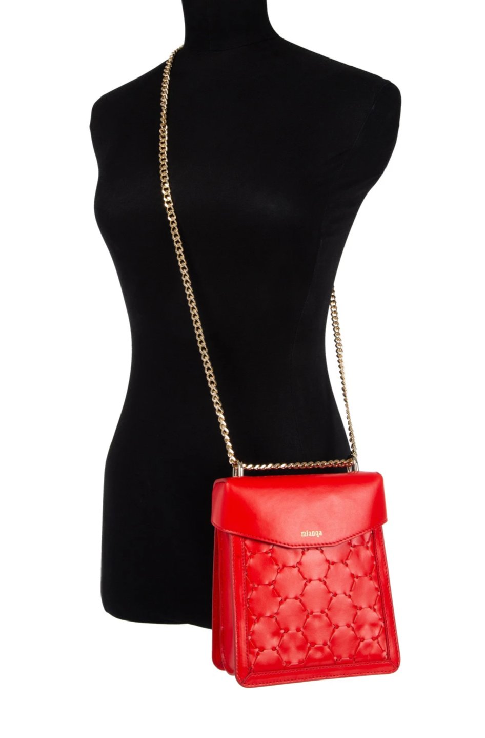 F U R E Y A | Leather Crossbody Bag Red