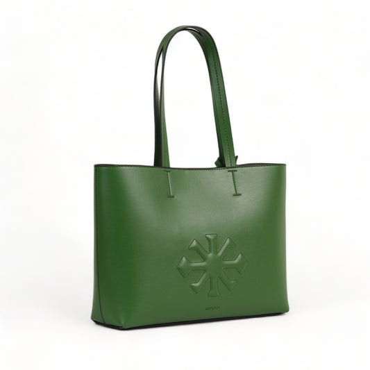 AGAVE Plant-Based Vegan Leather Tote Bag Green