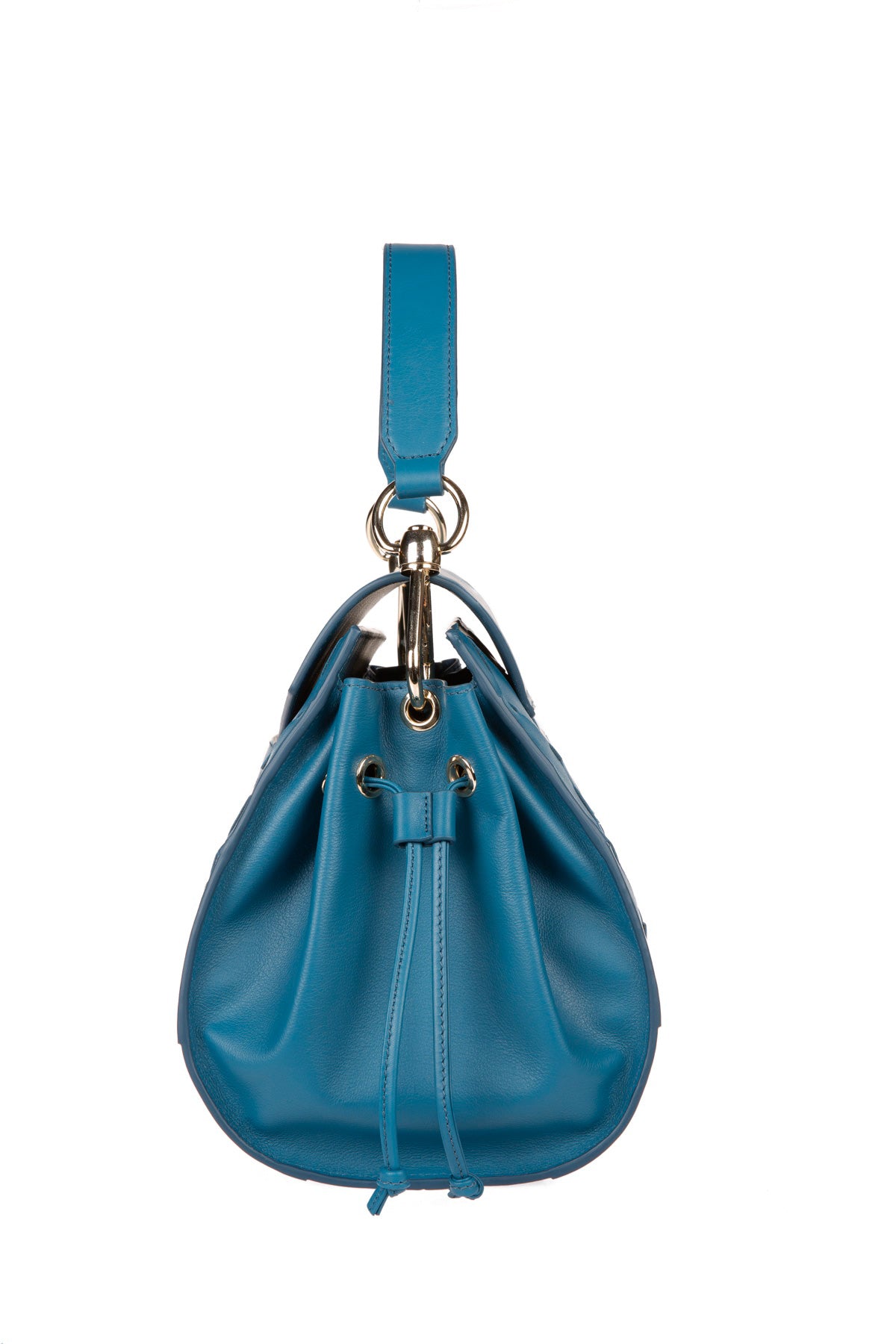 A F E T | Leather Shoulder Bag Blue