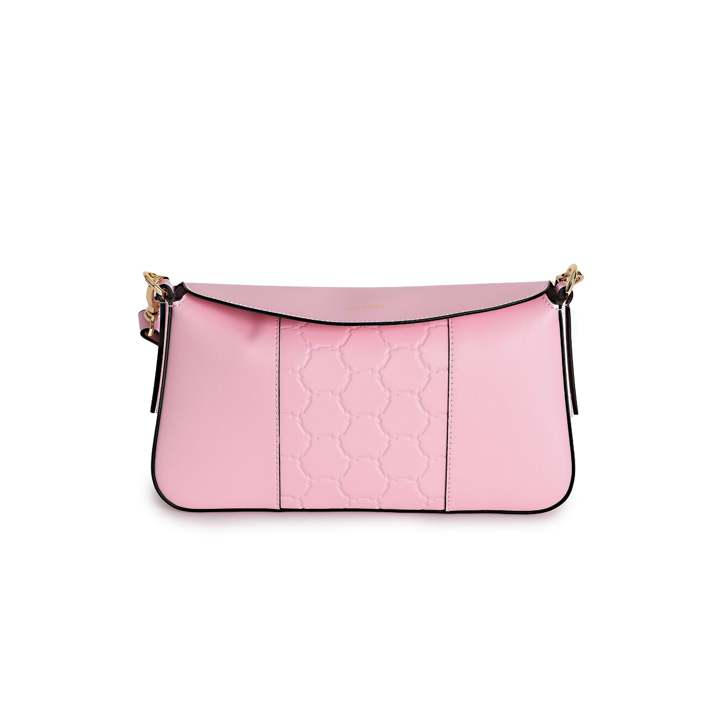 Vegan Apple Leather Shoulder Bag Rose Pink