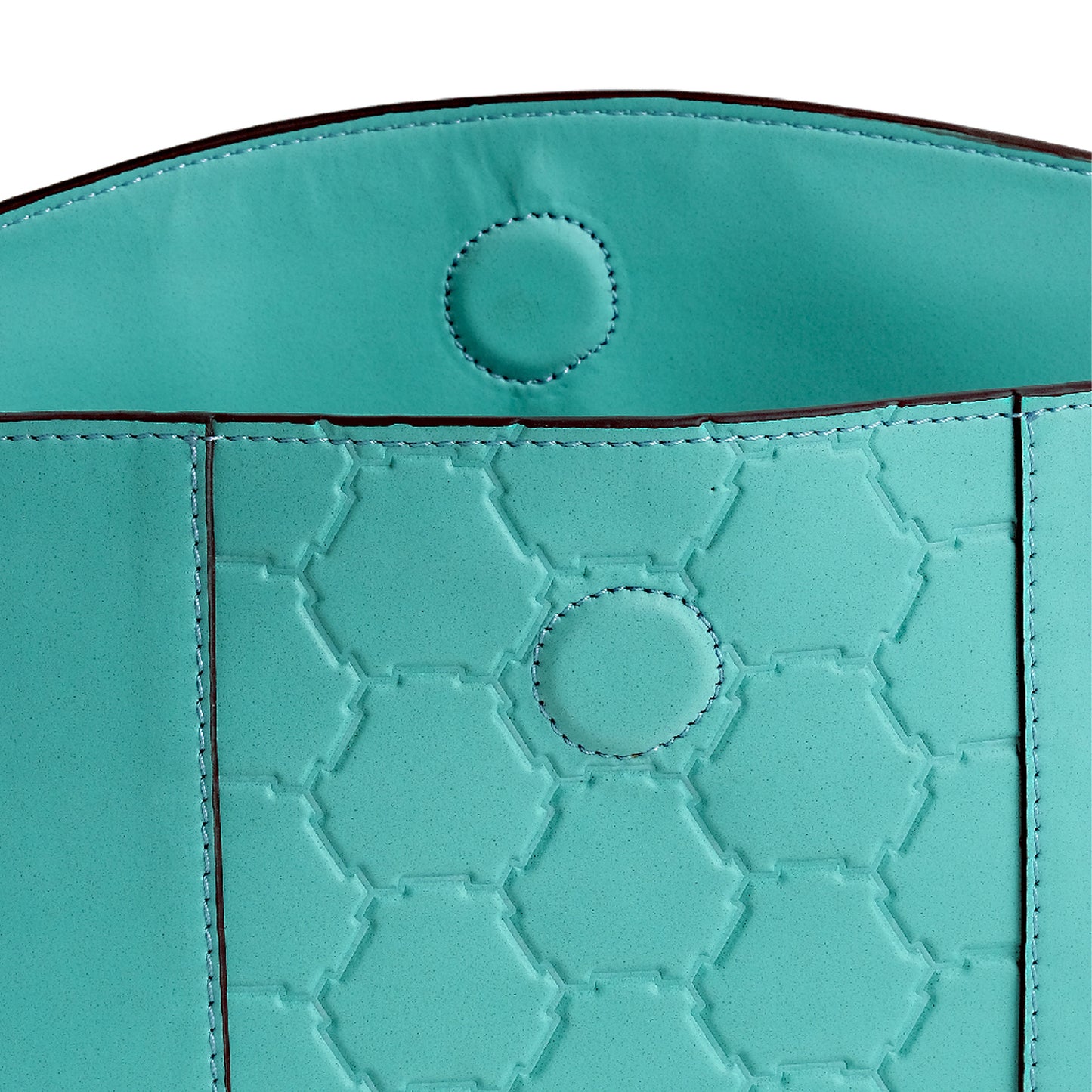 Vegan Apple Leather Shoulder Bag Turquoise