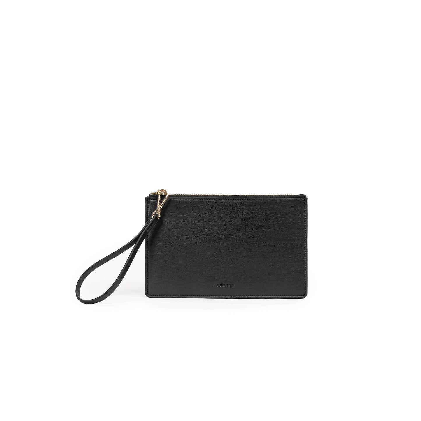 Plant-Based Vegan Leather Zip Wallet Black