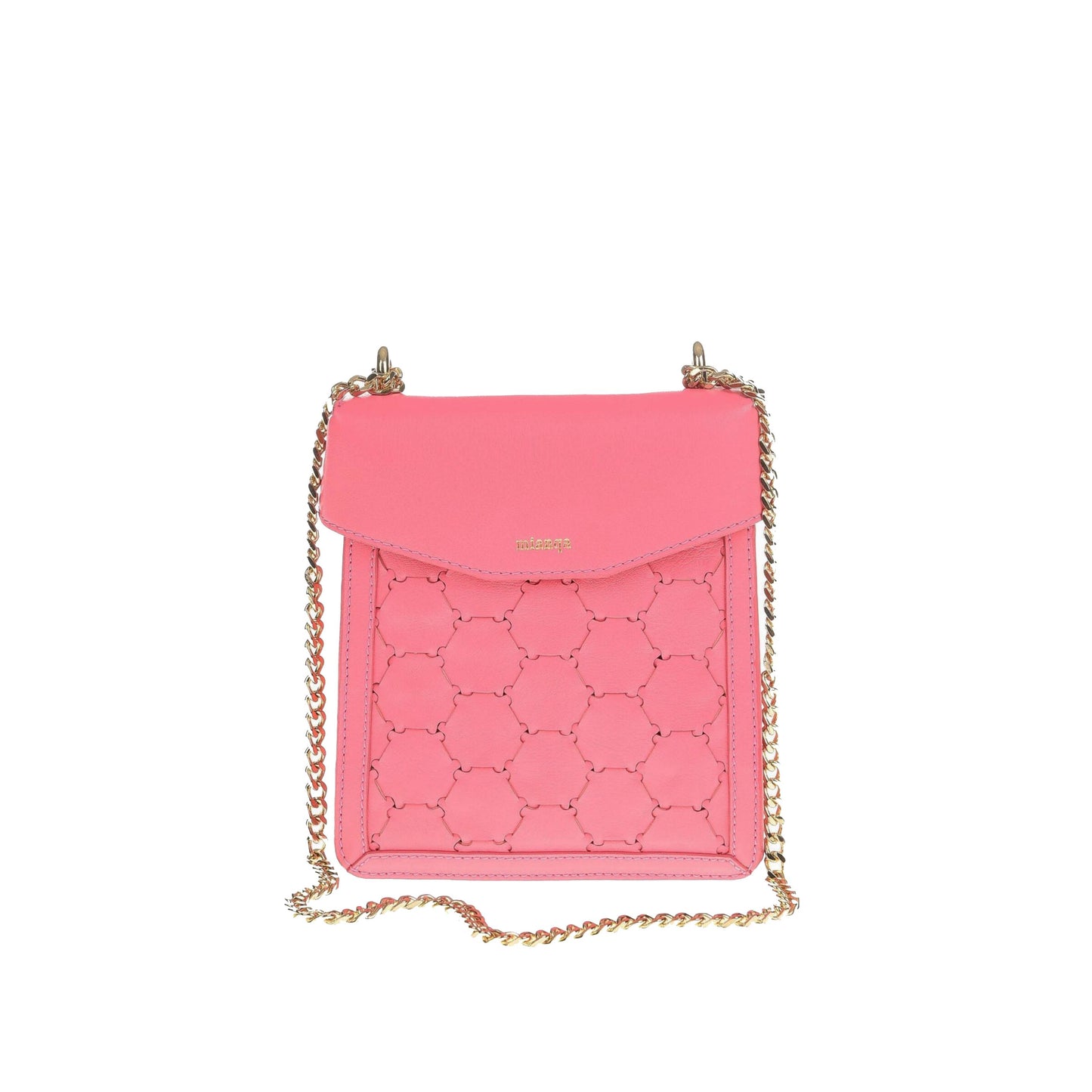 F U R E Y A | Leather Crossbody Bag Pink