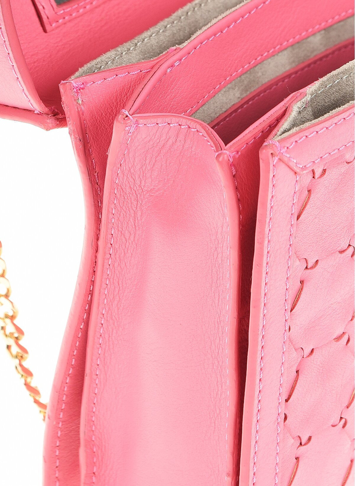 F U R E Y A | Leather Crossbody Bag Pink
