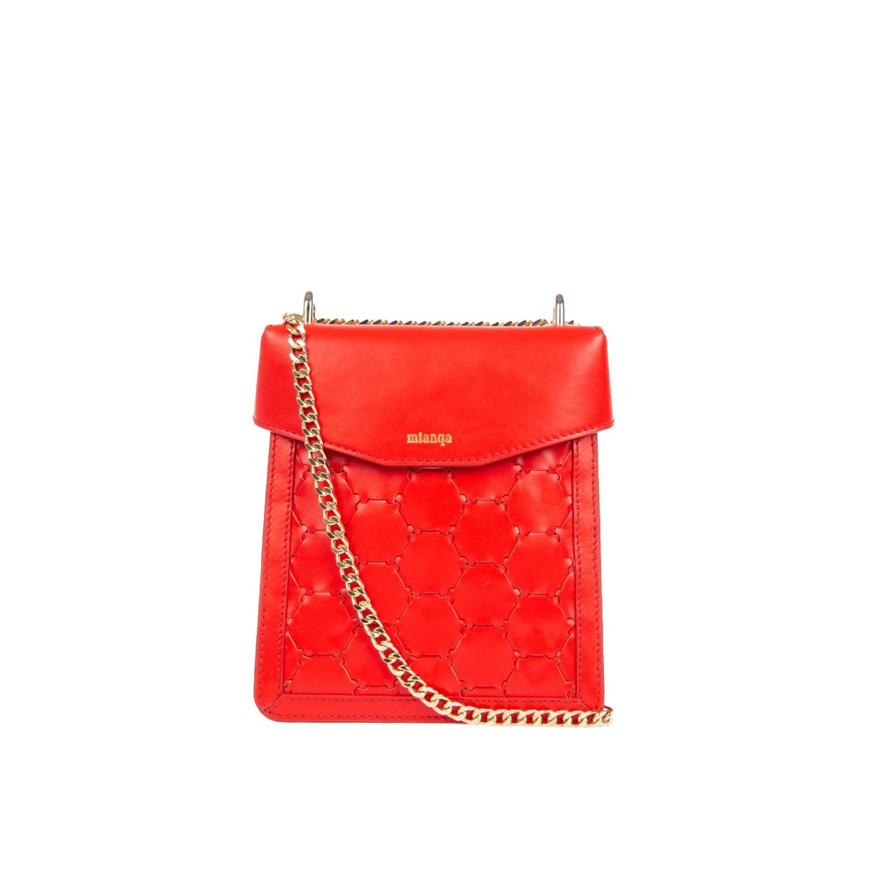 F U R E Y A | Leather Crossbody Bag Red
