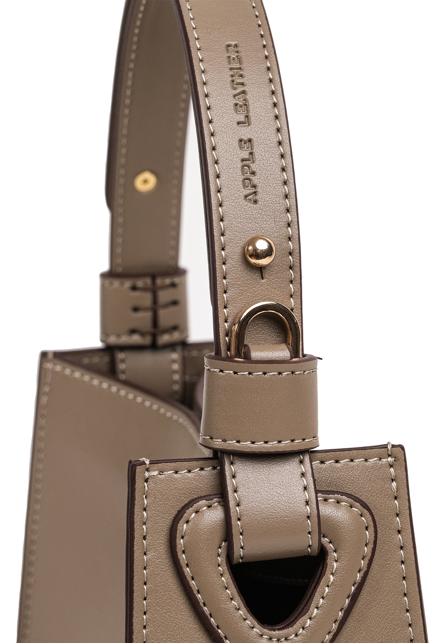 CEREUS Vegan Apple Leather Leather Crossbody & Shoulder Bag Mink
