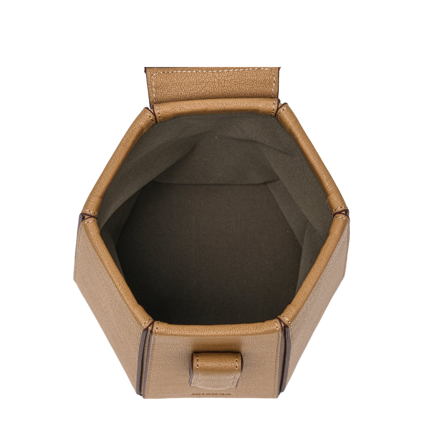 ELIF Plant-Based Vegan Leather Hexagon Bag OTB